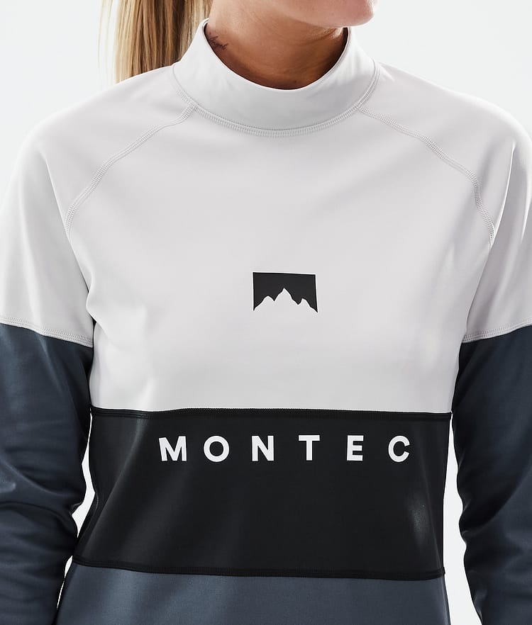 Montec Alpha W Funktionsshirt Damen Light Grey/Black/Metal Blue, Bild 6 von 6