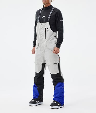 Montec Fawk Snowboardhose Herren Light Grey/Black/Cobalt Blue