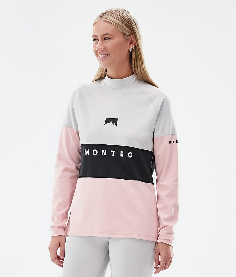 Montec Alpha W Funktionsshirt Damen Light Grey/Black/Soft Pink, Bild 1 von 5