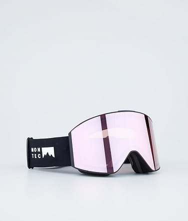 Montec Scope Skibrille Black W/Black Pink Sapphire Mirror
