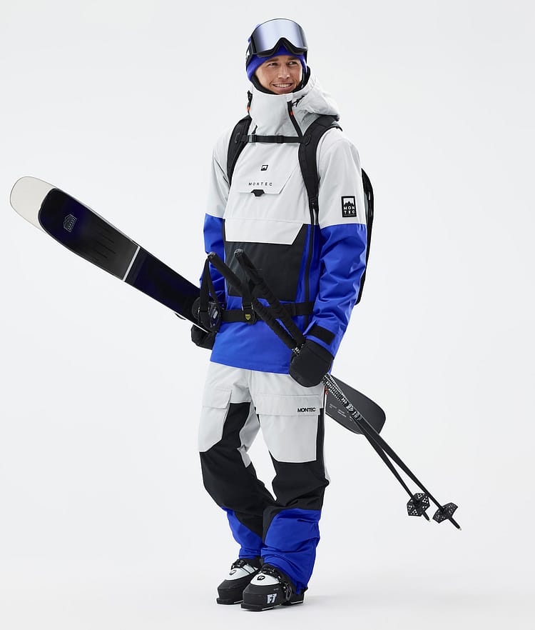 Montec Doom Ski Outfit Herren Light Grey/Black/Cobalt Blue, Image 1 of 2