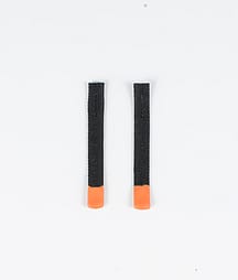 Utilities 2pc Rips Tape Zip Puller Ersatzteile Black/Orange Tip