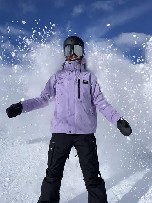 Kunde @irinaruegg in Dope Blizzard W Full Zip 24 Snowboardjacke Damen Faded Violet Renewed