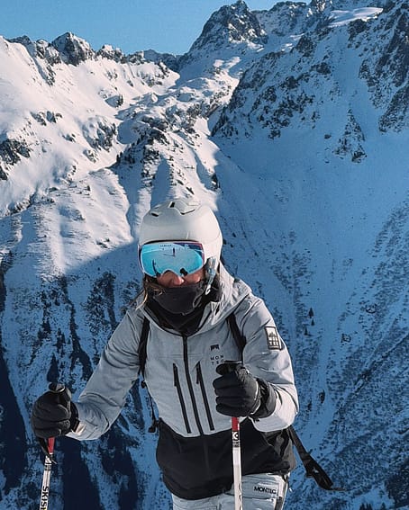 Kunde @romanehermen in Montec Moss W Snowboardjacke Damen Soft Blue/Black Renewed