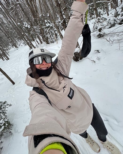 Kunde @marie_pier_caron in Dope Blizzard W Snowboardjacke Damen Sand Renewed