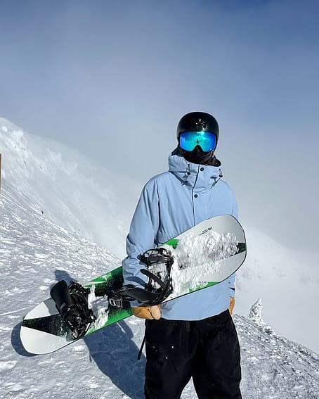 Kunde @nicos_pow in Dope Legacy Snowboardjacke Herren Light Blue Renewed