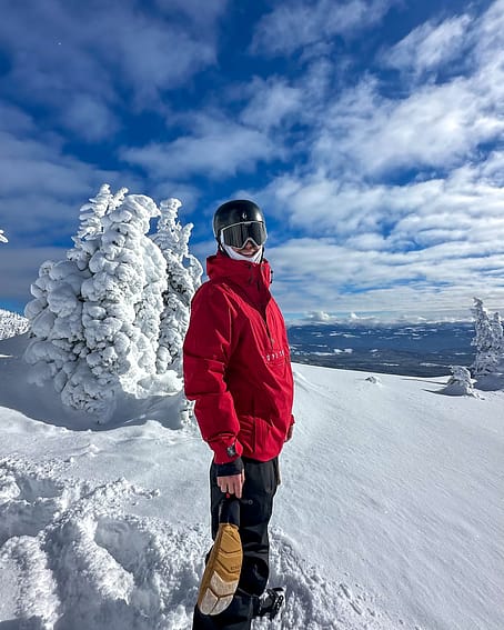 Kunde @nicos_pow in Dope Legacy Snowboardjacke Herren Deep Red Renewed