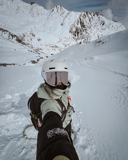 Kunde @kamila_novak in Montec Dune W Snowboardjacke Damen Soft Green/Black