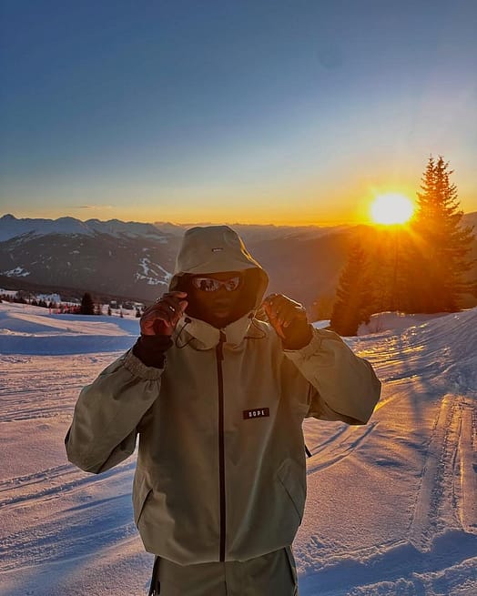 Kunde @ibra_ski_ in Dope Spartan Snowboardjacke Herren Moss Green