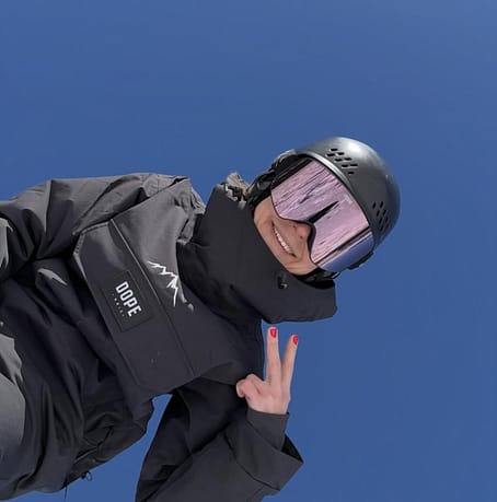 Kunde @undefined in Dope Sight Skibrille Black/Champagne Mirror