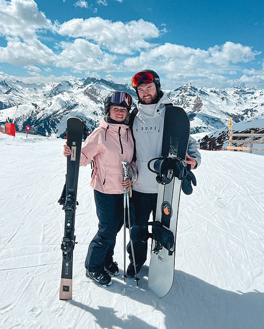 Kunde @sndx.95 in Dope Yeti Skijacke Herren Aphex Light Grey