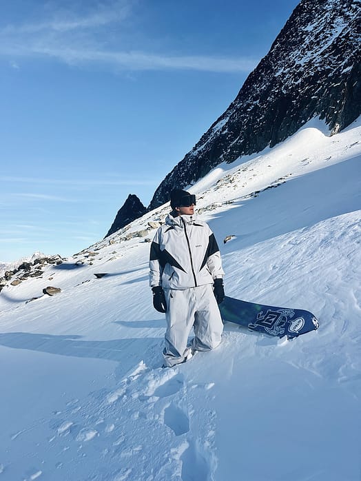 Kunde @josito_aragon in Dope Big Skihose Herren Light Grey