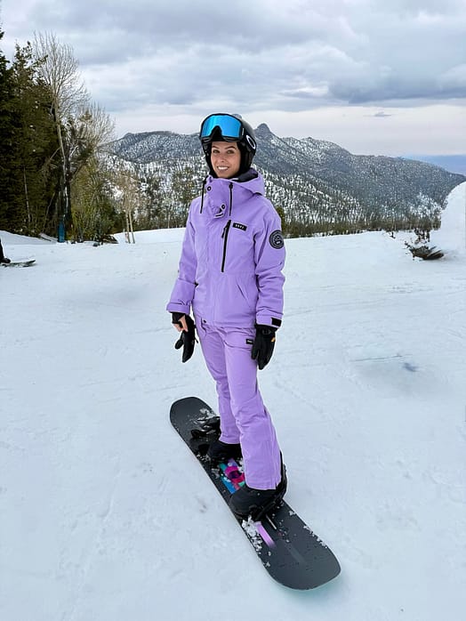 Kunde @brittanycatore in Dope Blizzard W Full Zip Snowboardjacke Damen Faded Violet