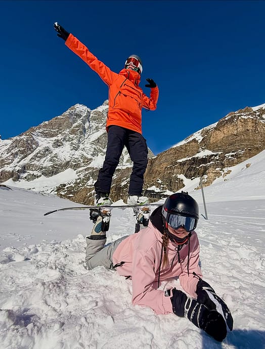 Kunde @kerolainazz in Dope Akin Skijacke Herren Orange