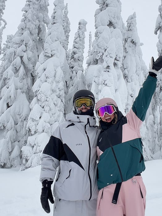 Kunde @nicos_pow in Dope Big W Skihose Damen Soft Pink