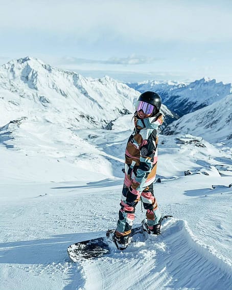 Kunde @skvikskvik in Dope Blizzard W Skijacke Damen Shards Gold Muted Pink
