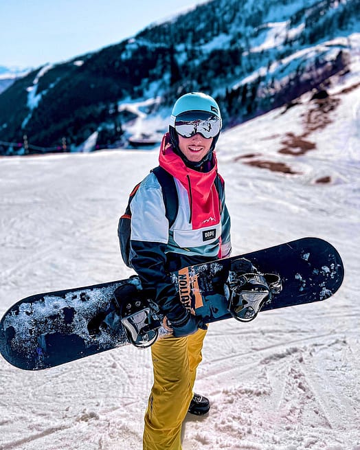 Kunde @clavdm in Dope Blizzard LE Skijacke Herren Limited Edition Patchwork Coral