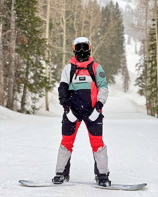 Kunde @no_im_derty_dan in Dope Blizzard LE Skijacke Herren Limited Edition Patchwork Coral