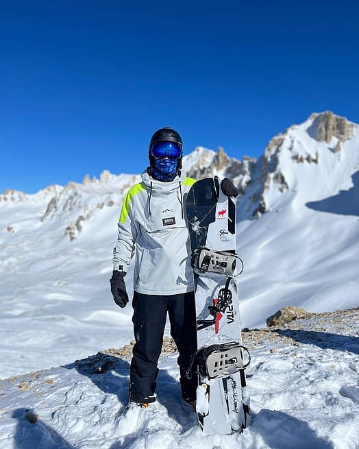 Kunde @lautischuster in Dope Blizzard LE Skijacke Herren Limited Edition Stripe Light Grey