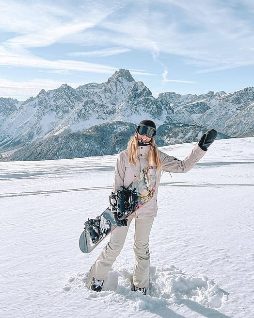 Kunde @dashismiles in Dope Adept W Snowboardjacke Damen Sand Renewed