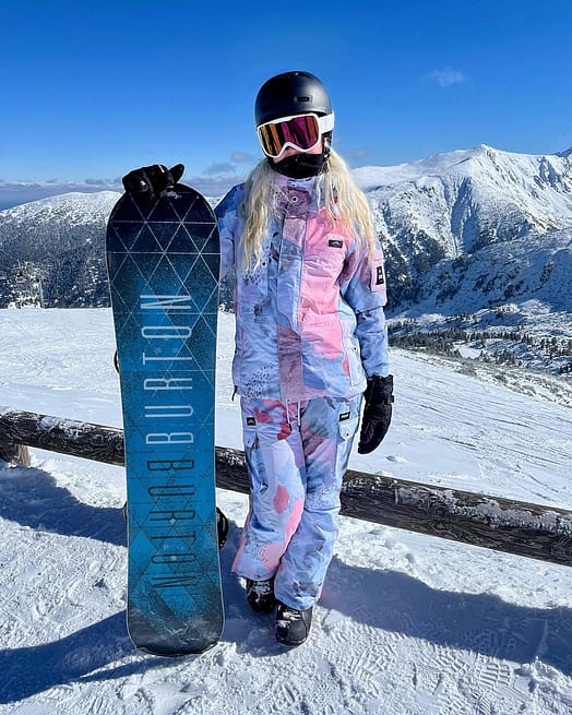 Kunde @majornicety in Dope Iconic W Skihose Damen Washed Ink
