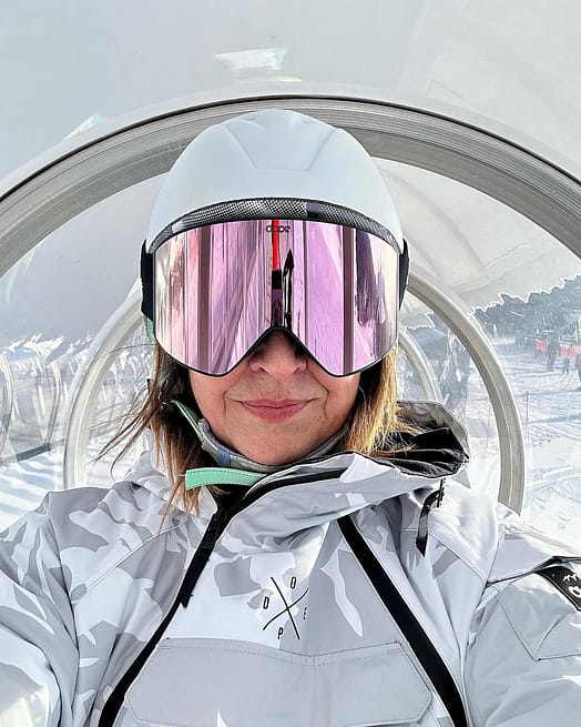 Kunde @kazhillyard in Dope Sight 21 Goggle Lens Extra Glas Snow Champagne Mirror