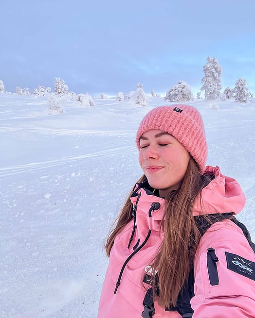 Kunde @janevermeersch in Dope Chunky Mütze Pink