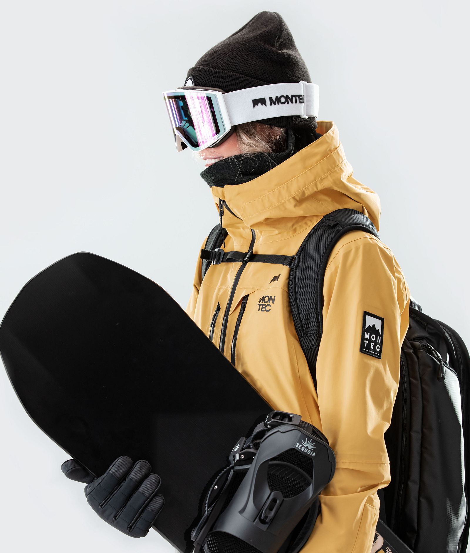 Montec Moss W 2020 Snowboardjacke Damen Yellow/Black, Bild 3 von 9