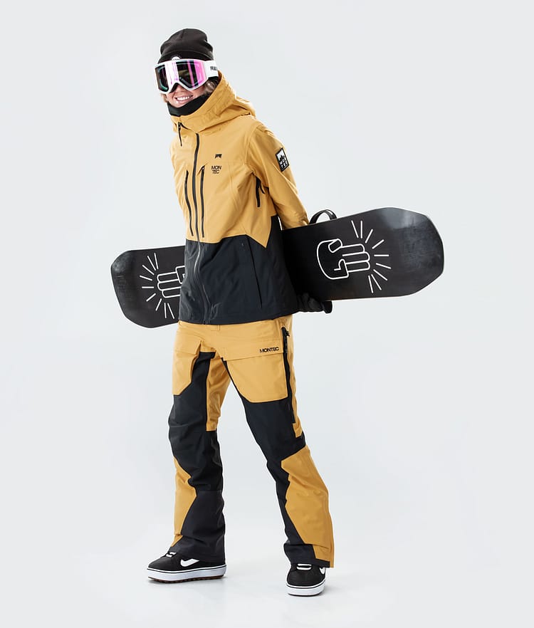 Montec Moss W 2020 Snowboardjacke Damen Yellow/Black, Bild 6 von 9