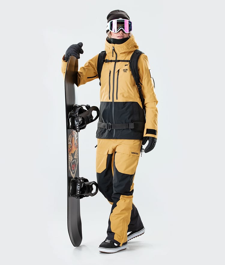 Montec Moss W 2020 Snowboardjacke Damen Yellow/Black, Bild 7 von 9