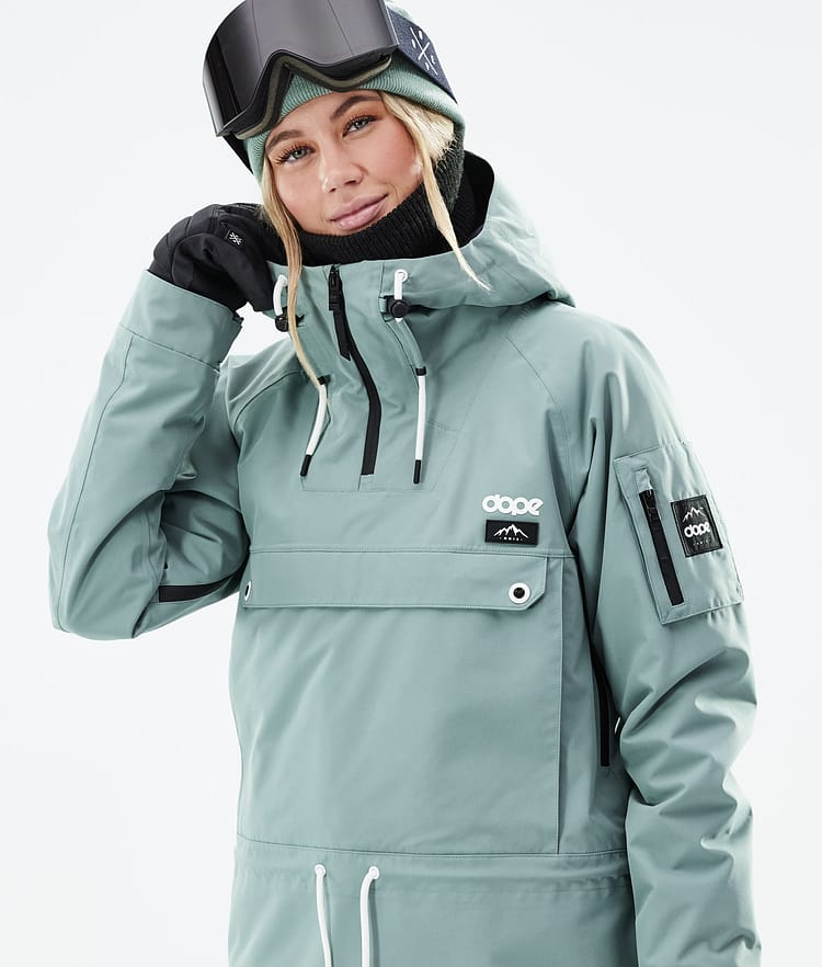 Dope Annok W 21 Snowboardjacke Damen Faded Green, Image 2 of 9