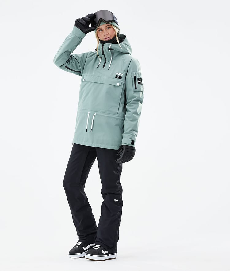 Dope Annok W 21 Snowboardjacke Damen Faded Green, Image 3 of 9