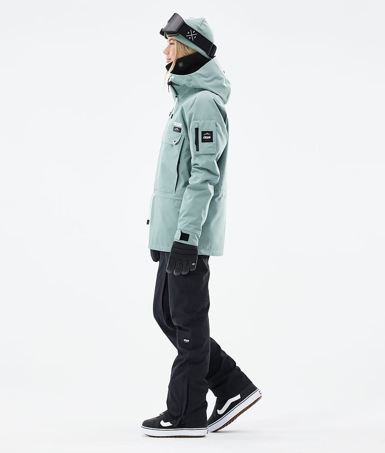 Dope Annok W 21 Snowboardjacke Damen Faded Green, Image 4 of 9