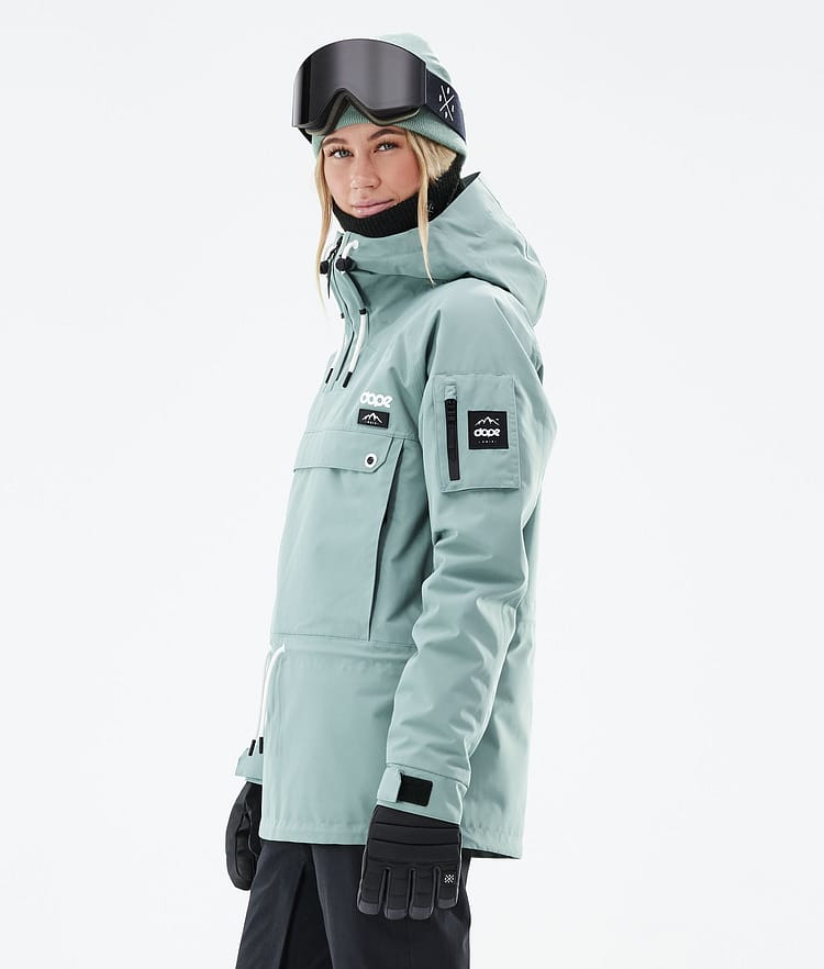 Dope Annok W 21 Skijacke Damen Faded Green, Image 6 of 9