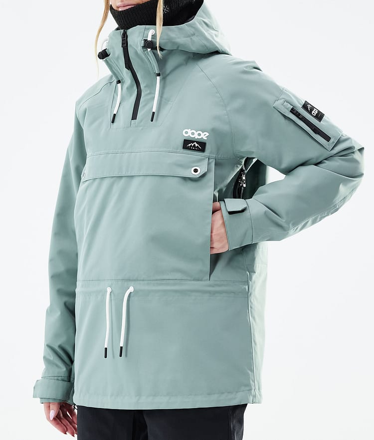 Dope Annok W 21 Snowboardjacke Damen Faded Green, Image 8 of 9