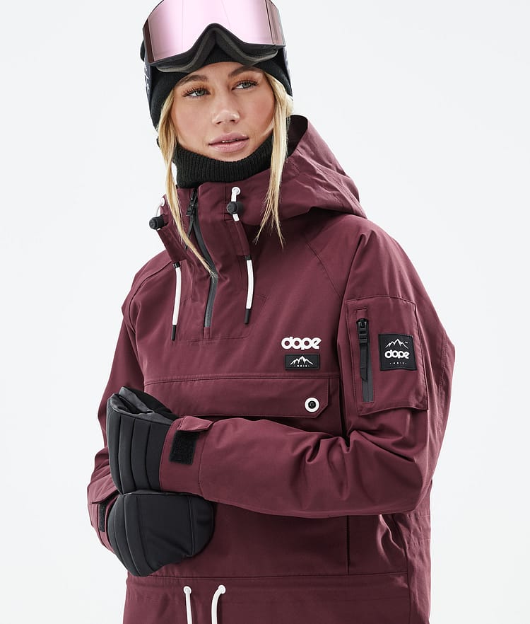 Dope Annok W 21 Snowboardjacke Damen Burgundy, Image 2 of 9