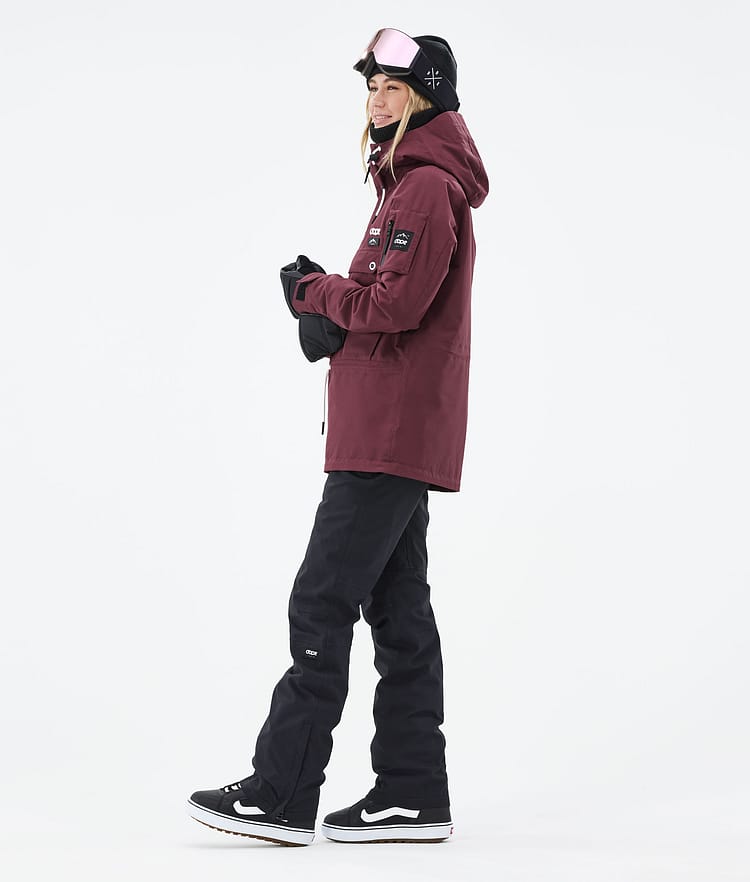 Dope Annok W 21 Snowboardjacke Damen Burgundy, Image 4 of 9