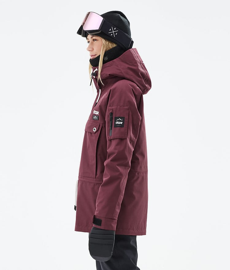 Dope Annok W 21 Snowboardjacke Damen Burgundy, Image 6 of 9