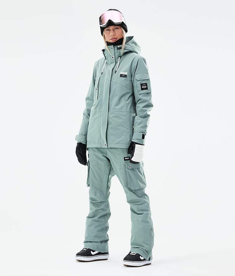 Dope Adept W 21 Snowboardjacke Damen Faded Green, Image 4 of 11