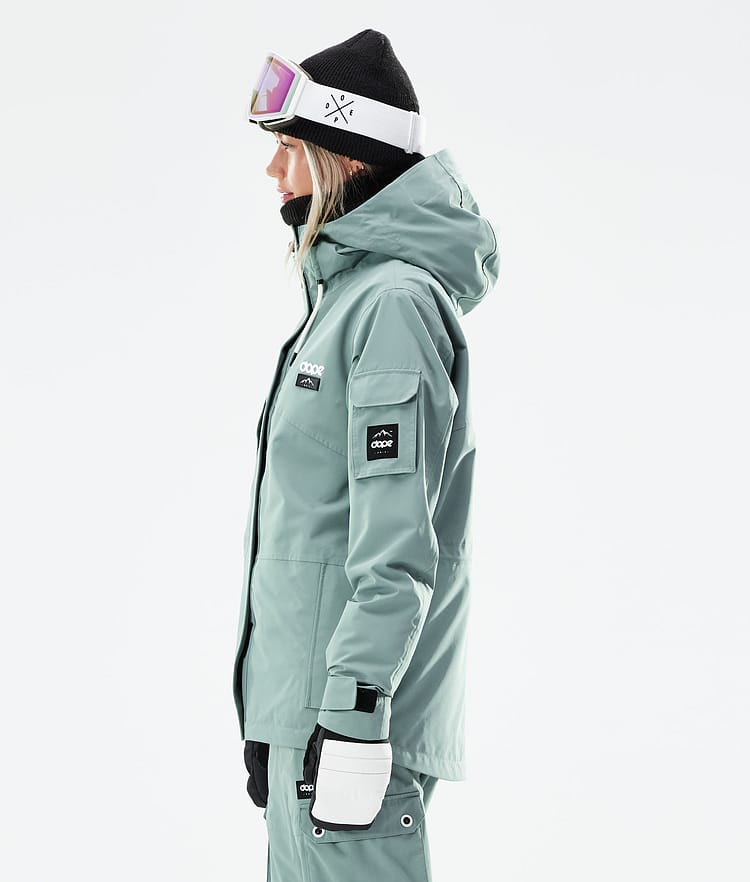 Dope Adept W 21 Snowboardjacke Damen Faded Green, Image 7 of 11