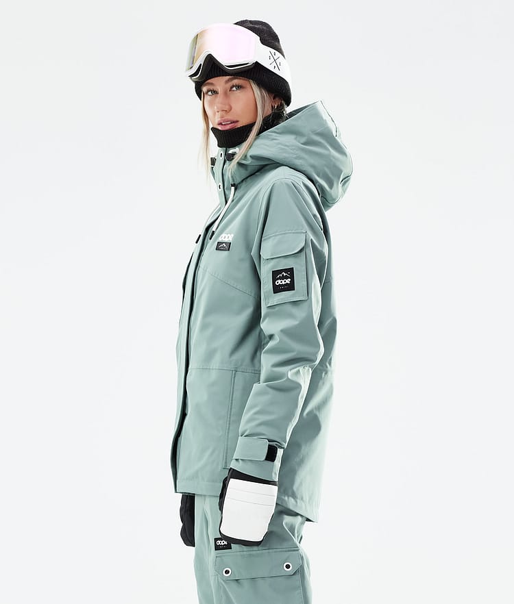 Dope Adept W 21 Skijacke Damen Faded Green, Image 7 of 11