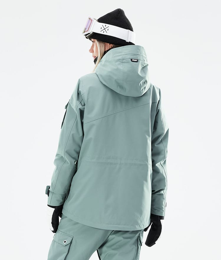 Dope Adept W 21 Snowboardjacke Damen Faded Green, Image 8 of 11