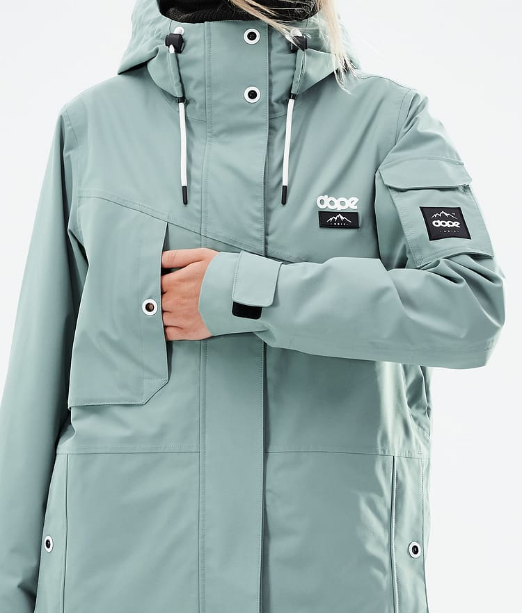 Dope Adept W 21 Skijacke Damen Faded Green, Image 10 of 11
