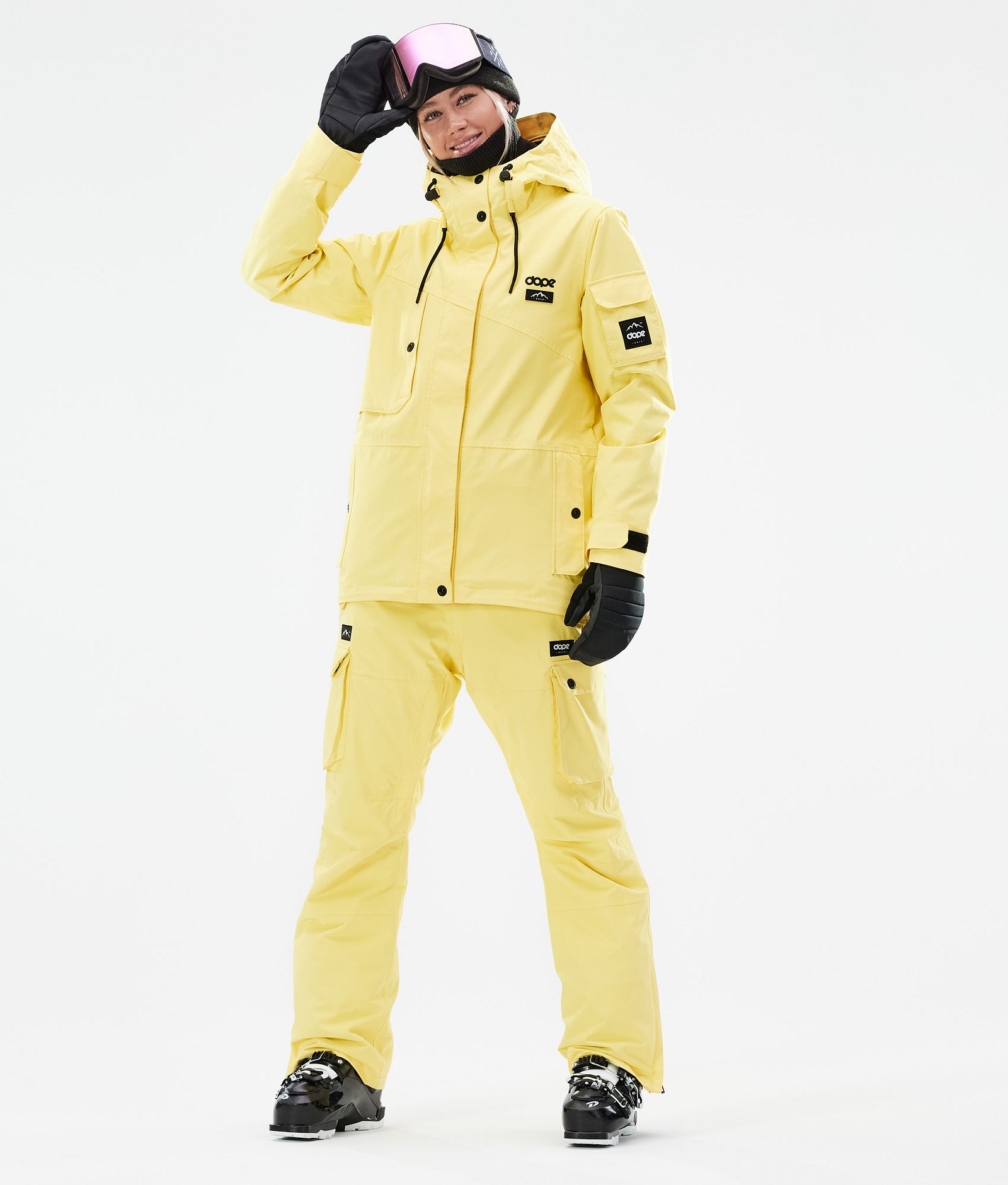 Dope Adept W 2021 Skijacke Damen Faded Yellow, Bild 4 von 11