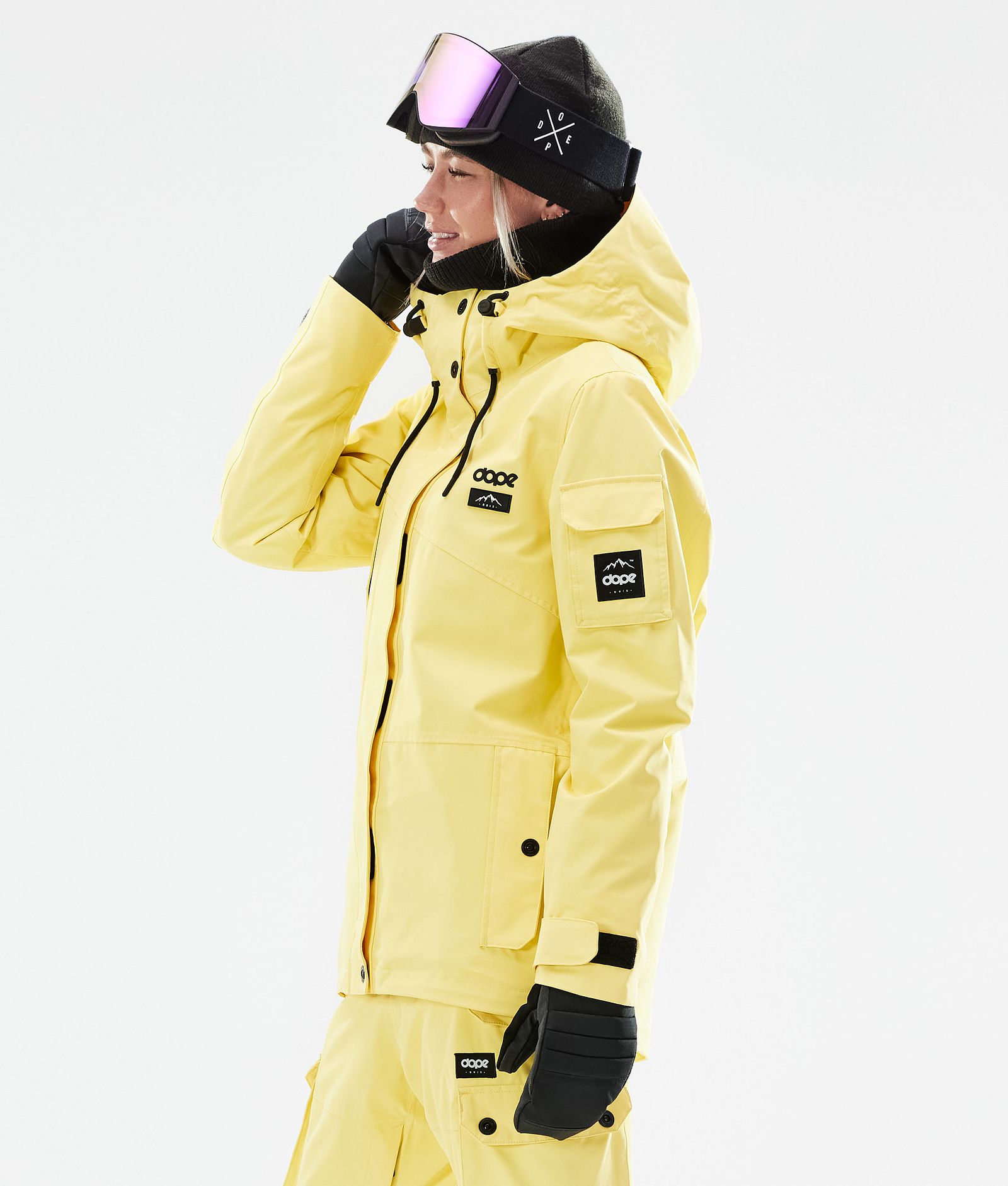Dope Adept W 2021 Skijacke Damen Faded Yellow, Bild 7 von 11