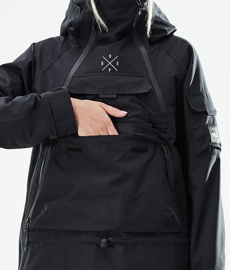 Dope Akin W 21 Snowboardjacke Damen Black, Image 10 of 11