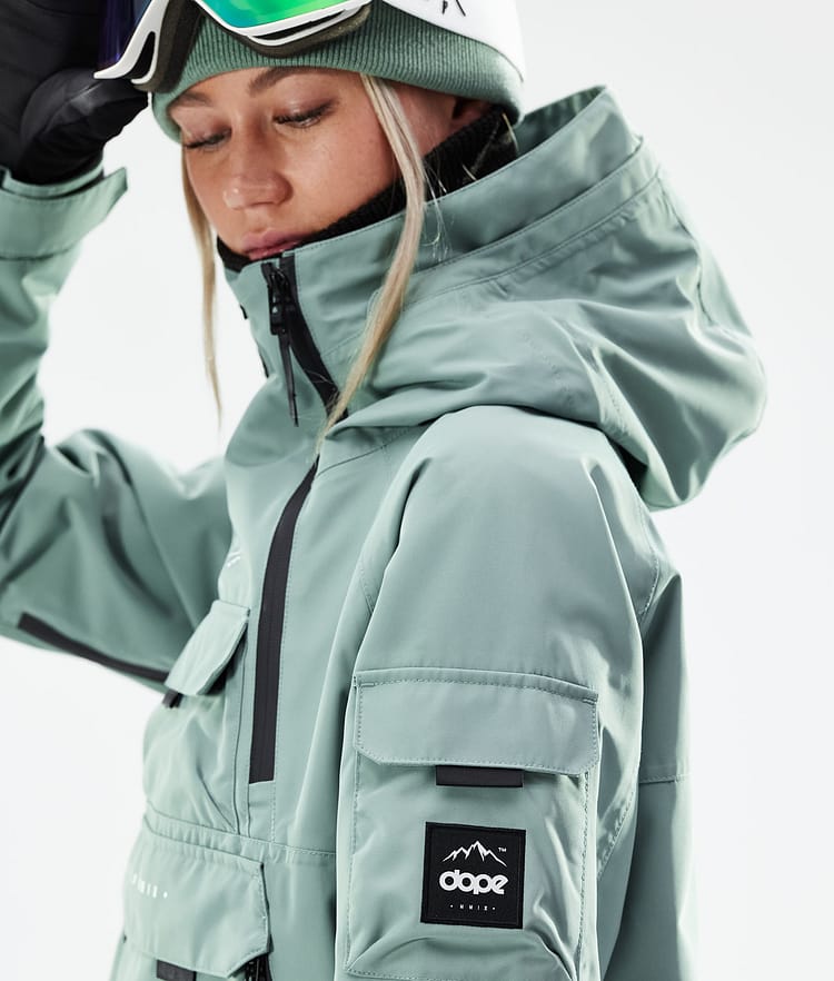 Dope Akin W 21 Skijacke Damen Faded Green, Image 3 of 11