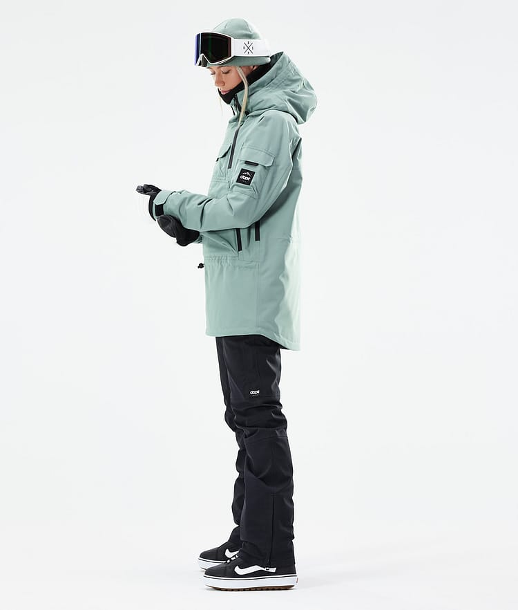 Dope Akin W 21 Snowboardjacke Damen Faded Green, Image 6 of 11