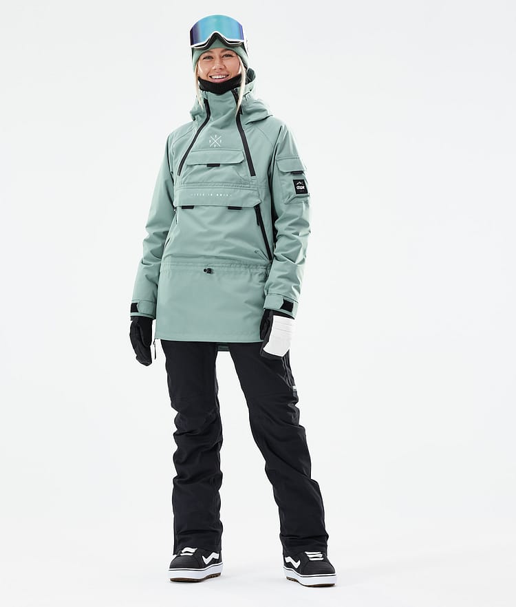 Dope Akin W 21 Snowboardjacke Damen Faded Green, Image 4 of 11