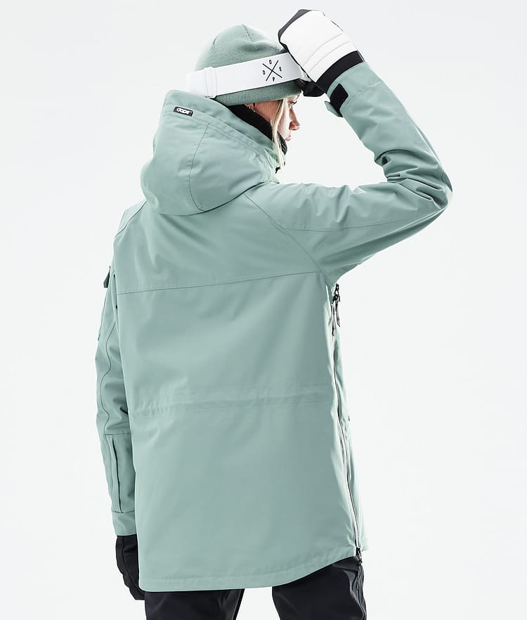 Dope Akin W 21 Snowboardjacke Damen Faded Green, Image 8 of 11